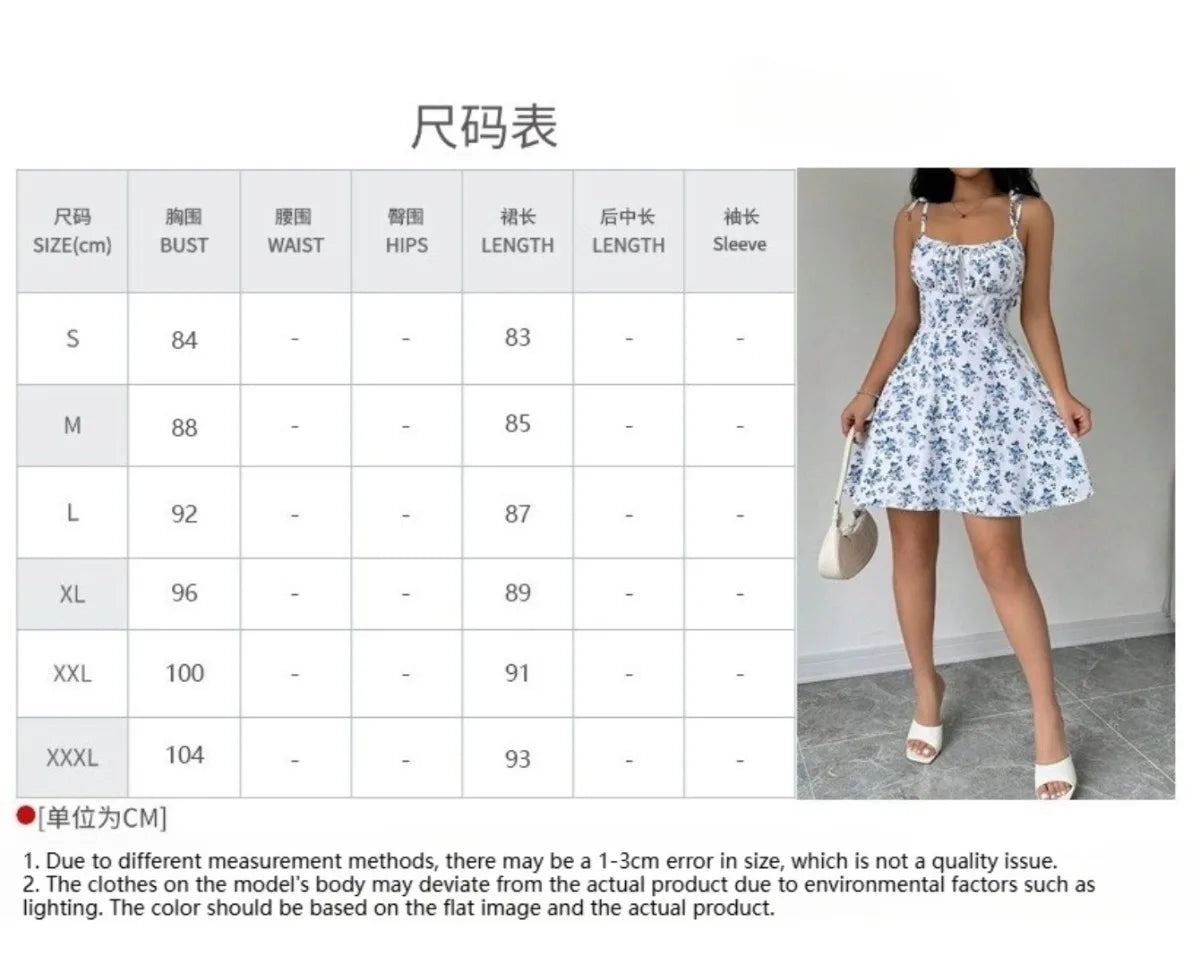 Women's Summer Floral Spaghetti Strap Beach Short Dress,Womens Dresses,Woman Clothing,Woman Clothes,Sundress,New In Dress 2025