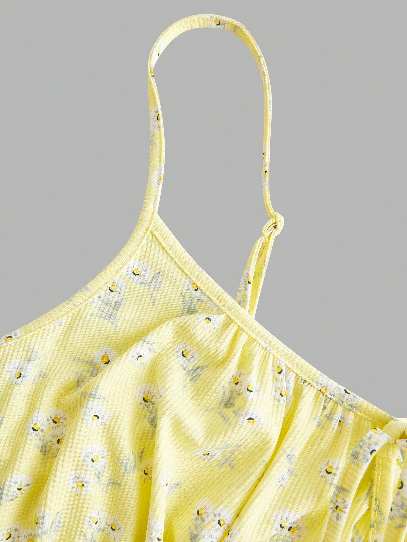 New fashion floral elegant sleeveless thin strap camisole dress