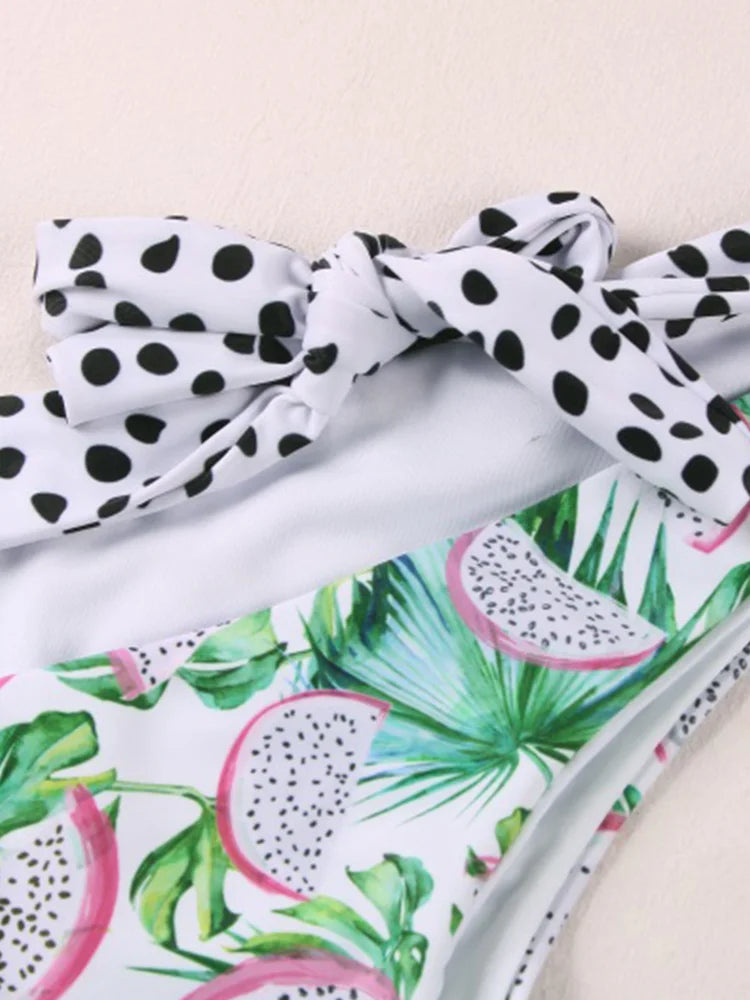 Miyouj Printed Bathsuit 2026 Bikinis Bandage Swimwear Women's Two Piece Suit Low Waist Swimsuit String Biquini Sexy Swimsuits